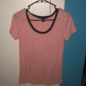 Pink Ribbed Top